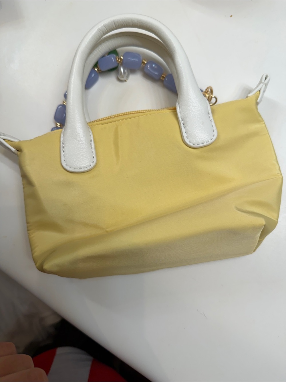 No Boundaries w/ Loft heart charm hand bag - Picture 3 of 5